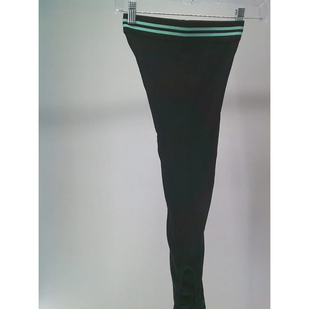 Pre-Owned Dance Leggings Justice  Medium Child Teal Jazz Tap Hip Hop